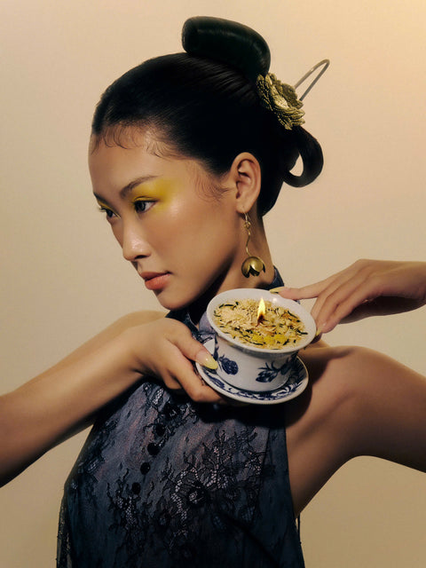 Sakura Herbal Bat Trang Candle