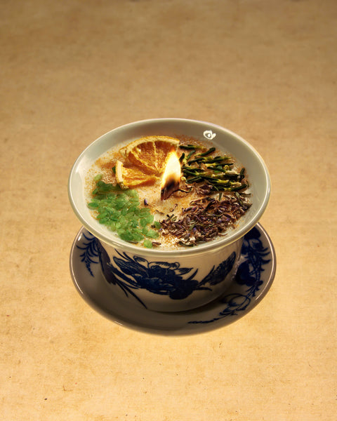 Whispers Of Golden Bloom Herbal Bat Trang Candle