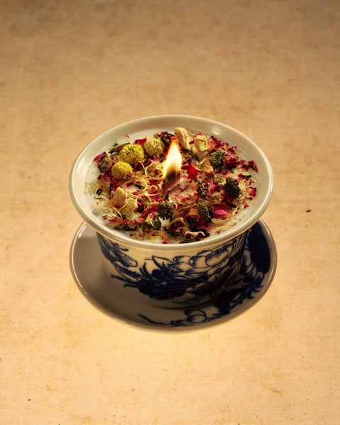 Peony Herbal Bat Trang Candle